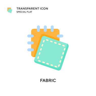 Kumaş vektör simgesi. Düz çizim. EPS 10 vektörü.