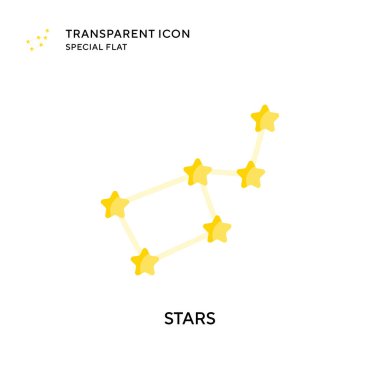 Yıldız vektör simgesi. Düz çizim. EPS 10 vektörü.