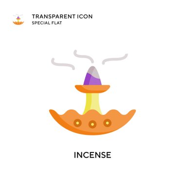 Tütsü vektör simgesi. Düz çizim. EPS 10 vektörü.