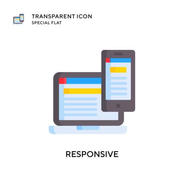 Karşılık vektör simgesi. Düz çizim. EPS 10 vektörü.