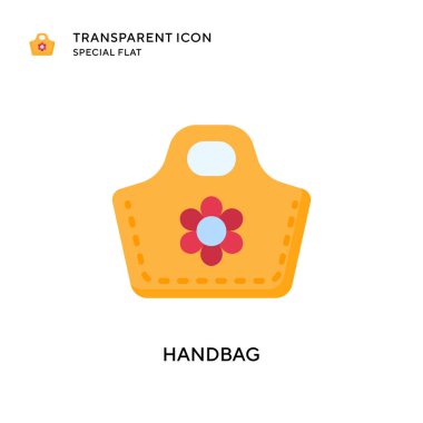 Çanta vektör simgesi. Düz çizim. EPS 10 vektörü.