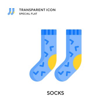 Çorap vektör ikonu. Düz çizim. EPS 10 vektörü.