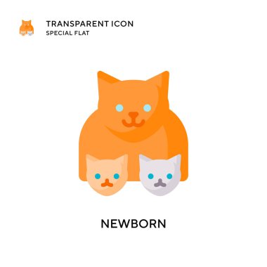 Yeni doğan vektör simgesi. Düz çizim. EPS 10 vektörü.