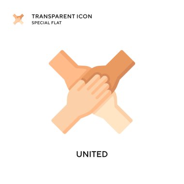 Birleşik vektör simgesi. Düz çizim. EPS 10 vektörü.