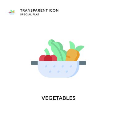 Sebze vektör simgesi. Düz çizim. EPS 10 vektörü.