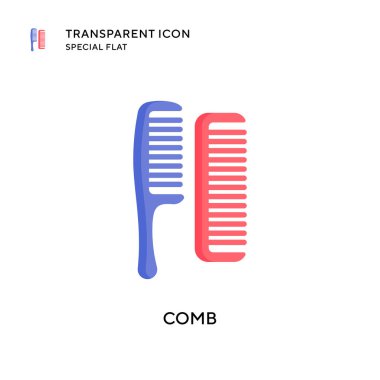 Tarak vektör simgesi. Düz çizim. EPS 10 vektörü.