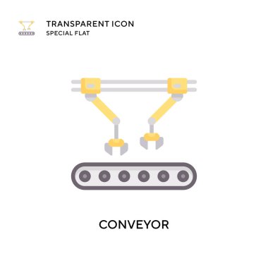 Taşıyıcı vektör simgesi. Düz çizim. EPS 10 vektörü.