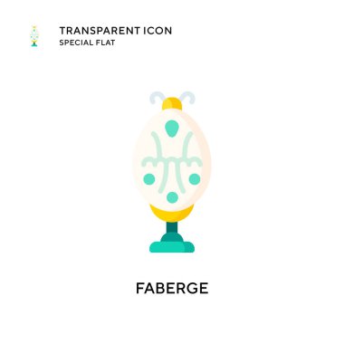 Faberge vektör simgesi. Düz çizim. EPS 10 vektörü.