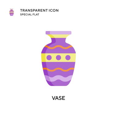 Vazo vektör simgesi. Düz çizim. EPS 10 vektörü.