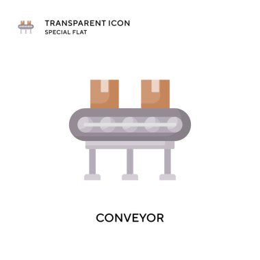 Taşıyıcı vektör simgesi. Düz çizim. EPS 10 vektörü.
