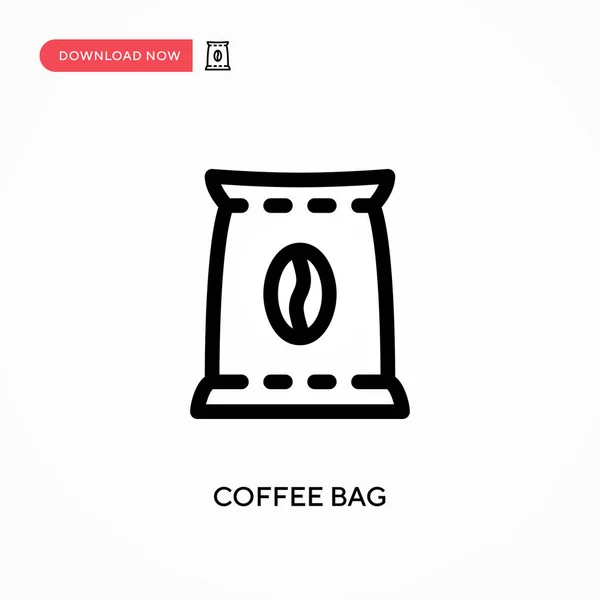 Kaffeetasche Einfaches Vektorsymbol Moderne Einfache Flache Vektordarstellung Für Website Oder — Stockvektor