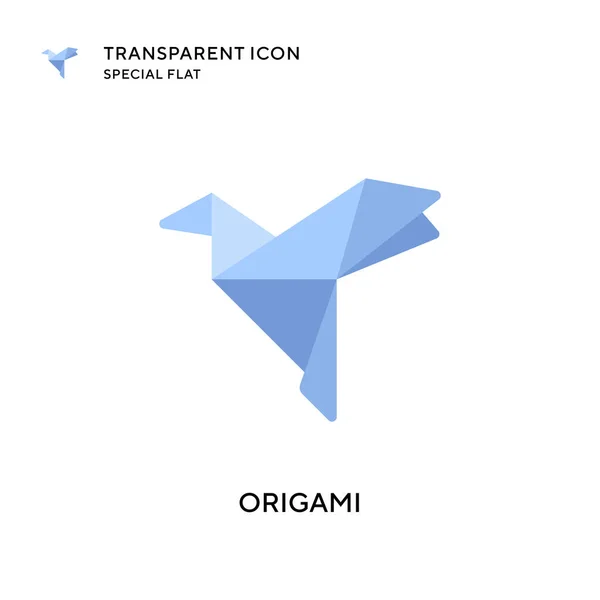 Εικονίδιο Διάνυσμα Origami Επίπεδη Απεικόνιση Στυλ Διανυσματικό Eps — Διανυσματικό Αρχείο