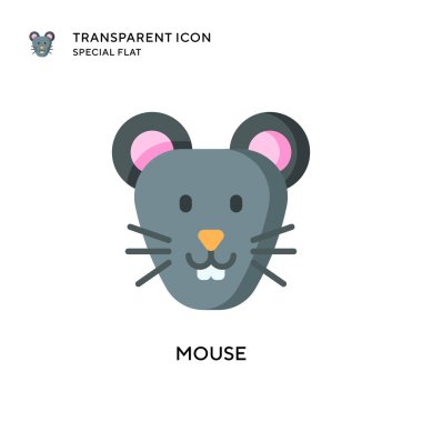 Fare vektör simgesi. Düz çizim. EPS 10 vektörü.