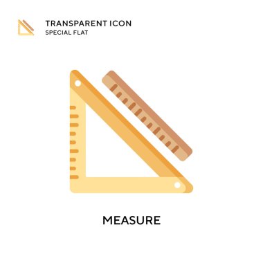 Vektör simgesini ölç. Düz çizim. EPS 10 vektörü.