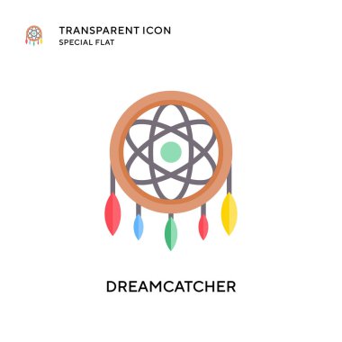 Rüya Avcısı vektör simgesi. Düz çizim. EPS 10 vektörü.