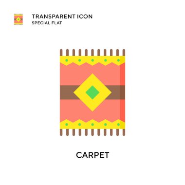 Halı vektör simgesi. Düz çizim. EPS 10 vektörü.