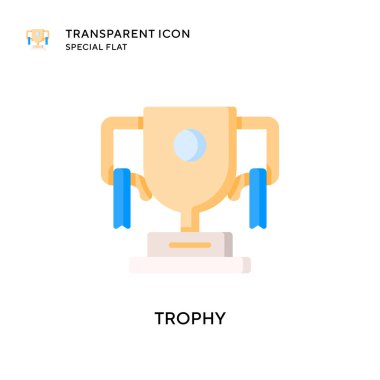 Ödül vektör simgesi. Düz çizim. EPS 10 vektörü.