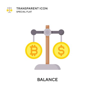 Denge vektör simgesi. Düz çizim. EPS 10 vektörü.