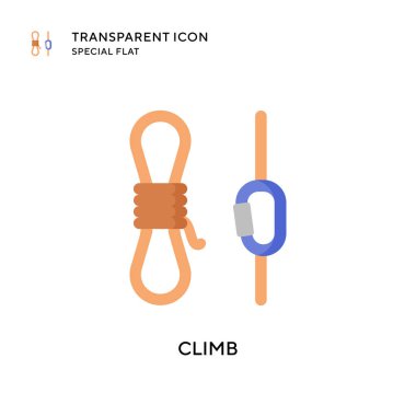Vektör simgesine tırman. Düz çizim. EPS 10 vektörü.
