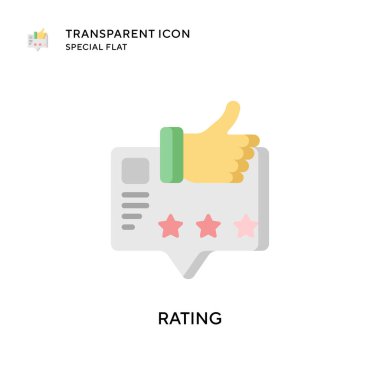 Beğeni vektörü simgesi. Düz çizim. EPS 10 vektörü.