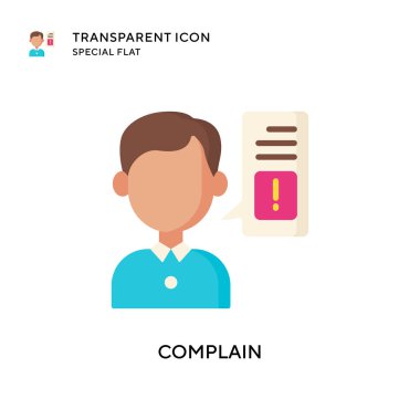 Vektör simgesini şikayet et. Düz çizim. EPS 10 vektörü.