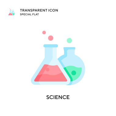 Bilim vektör simgesi. Düz çizim. EPS 10 vektörü.