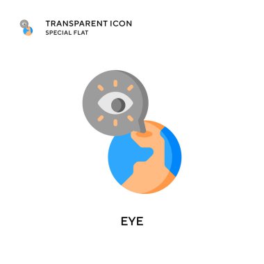 Göz vektör simgesi. Düz çizim. EPS 10 vektörü.