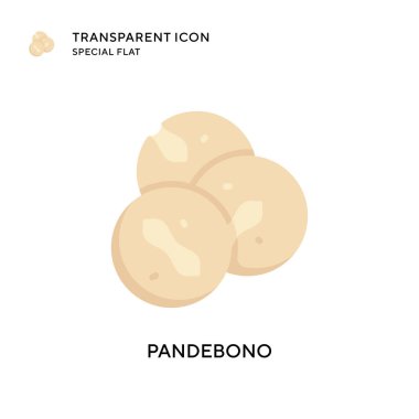 Pandebono vektör simgesi. Düz çizim. EPS 10 vektörü.