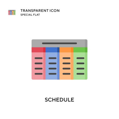 Vektör simgesini ayarla. Düz çizim. EPS 10 vektörü.