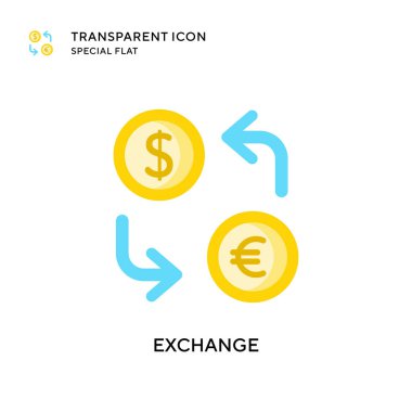 Vektör simgesini değiştir. Düz çizim. EPS 10 vektörü.