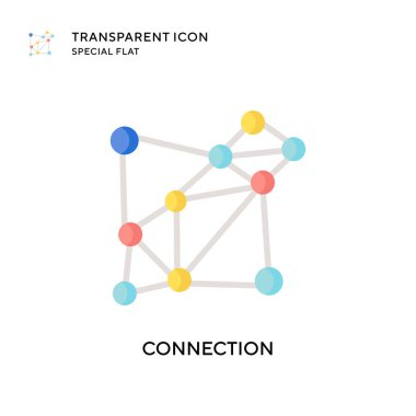 Bağlantı vektör simgesi. Düz çizim. EPS 10 vektörü.