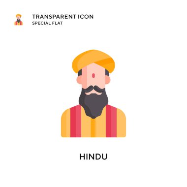 Hindu vektör simgesi. Düz çizim. EPS 10 vektörü.