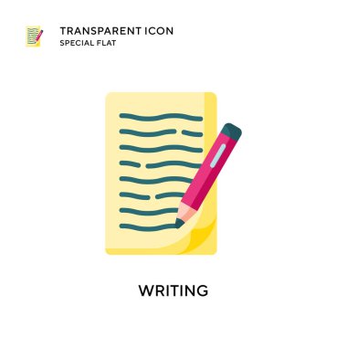 Vektör simgesi yazılıyor. Düz çizim. EPS 10 vektörü.