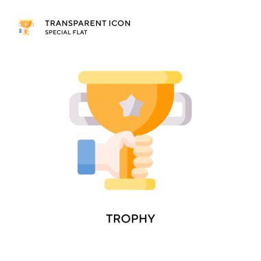 Ödül vektör simgesi. Düz çizim. EPS 10 vektörü.