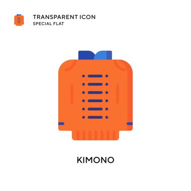 Kimono vektör simgesi. Düz çizim. EPS 10 vektörü.