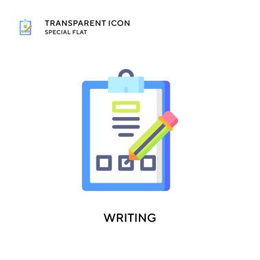 Vektör simgesi yazılıyor. Düz çizim. EPS 10 vektörü.