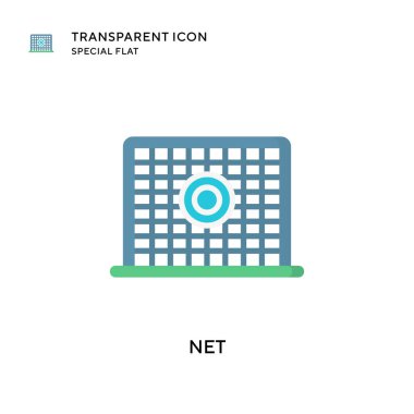 Ağ vektör simgesi. Düz çizim. EPS 10 vektörü.