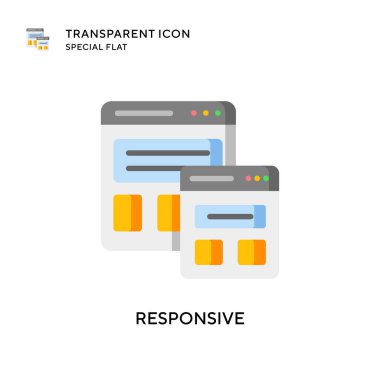 Karşılık vektör simgesi. Düz çizim. EPS 10 vektörü.
