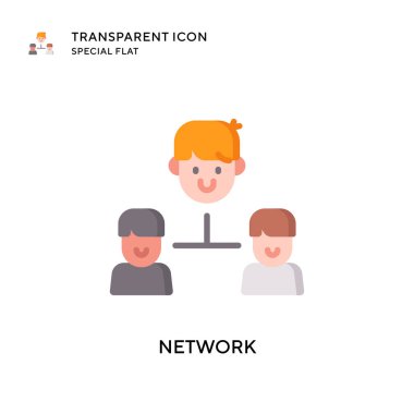 Ağ vektör simgesi. Düz çizim. EPS 10 vektörü.