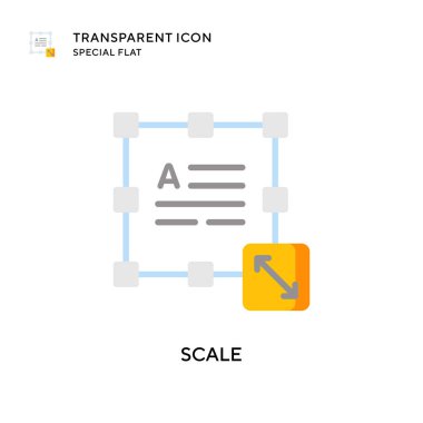 Vektör simgesini ölçekle. Düz çizim. EPS 10 vektörü.