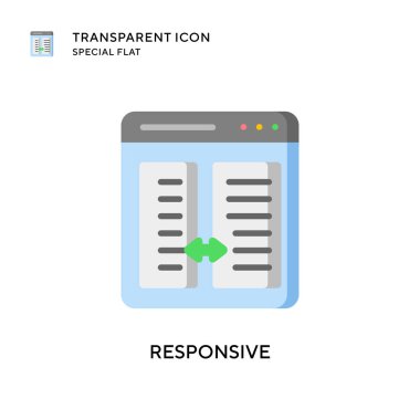 Karşılık vektör simgesi. Düz çizim. EPS 10 vektörü.