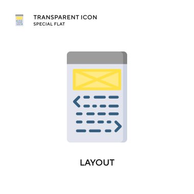 Düzen vektör simgesi. Düz çizim. EPS 10 vektörü.
