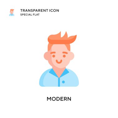 Modern vektör simgesi. Düz çizim. EPS 10 vektörü.