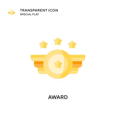 Ödül vektör ikonu. Düz çizim. EPS 10 vektörü.