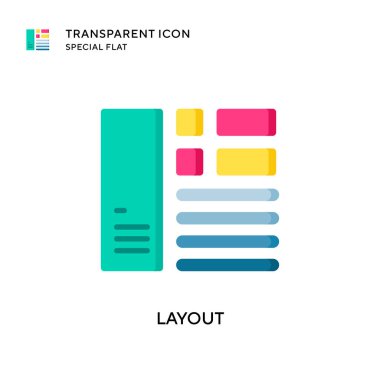 Düzen vektör simgesi. Düz çizim. EPS 10 vektörü.