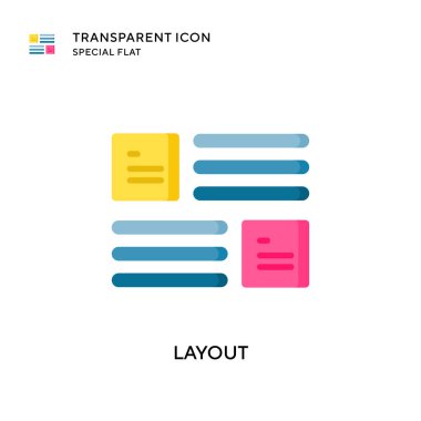 Düzen vektör simgesi. Düz çizim. EPS 10 vektörü.