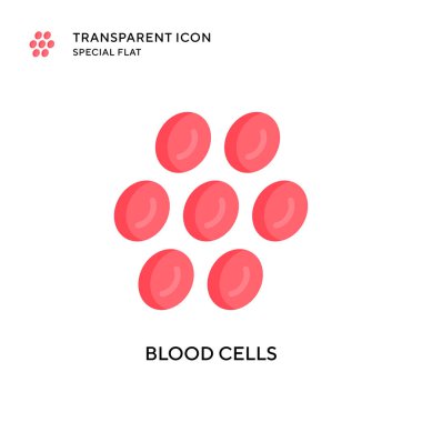 Kan hücreleri vektör simgesi. Düz çizim. EPS 10 vektörü.