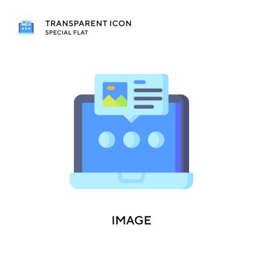 Resim vektör simgesi. Düz çizim. EPS 10 vektörü.