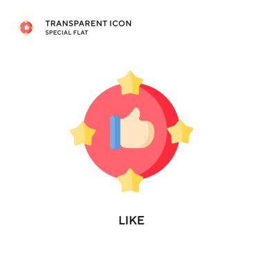 Vektör simgesi gibi. Düz çizim. EPS 10 vektörü.