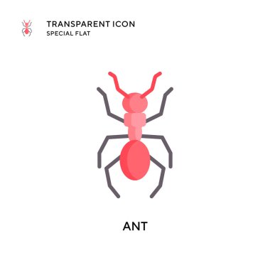 Karınca vektör simgesi. Düz çizim. EPS 10 vektörü.